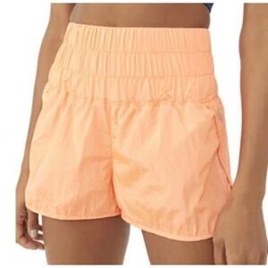 FP Movement The Way Home Active Shorts Peach Size Small Lightweight Key Pocket